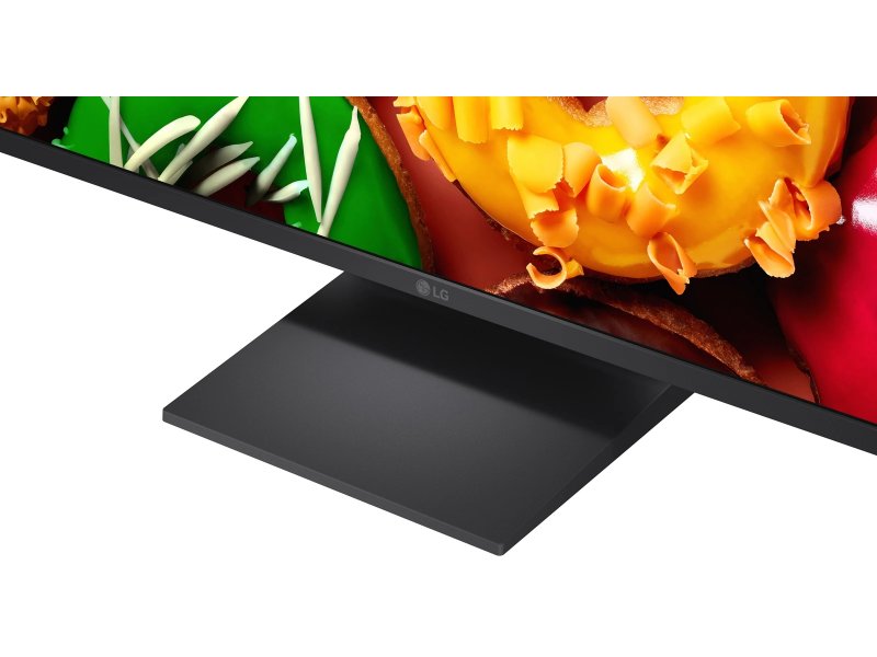LG 27LB70006LA подставка и нижняя часть корпуса, логотип LG, конструкция опоры