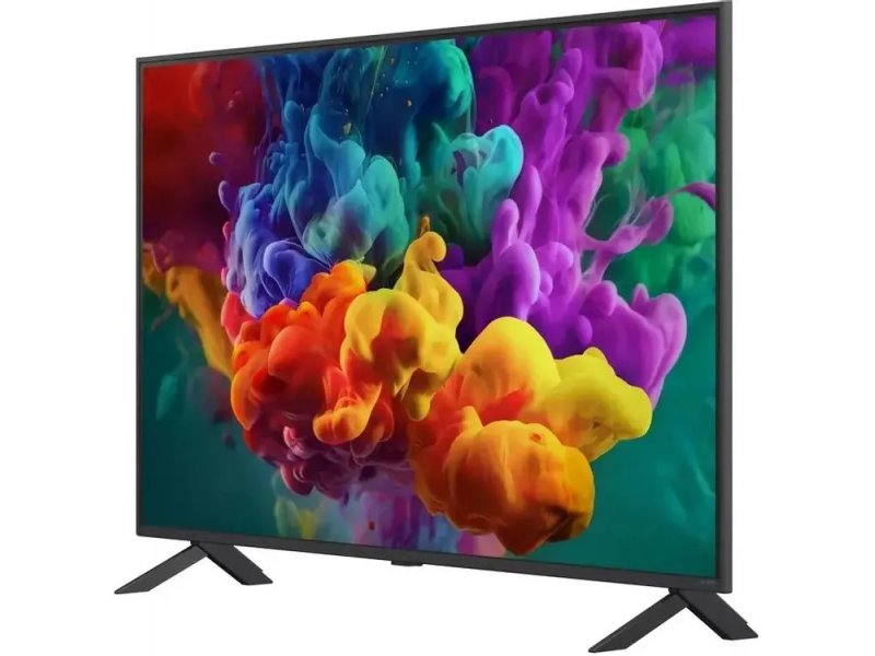 LG 65QNED85B6C вид сбоку — толщина корпуса 3 см без подставки