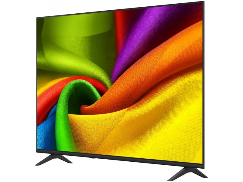 LG 85NU900B6LA &mdash; боковой профиль, демонстрация тонкого корпуса глубиной 7,24 см без подставки