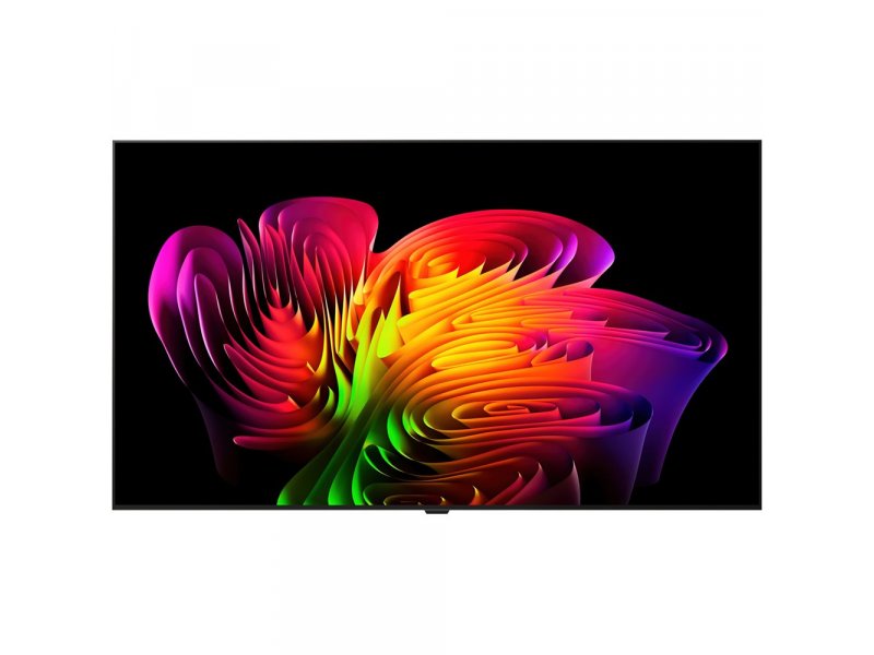 LG OLED77W69RLA — фронтальный вид без подставки, тонкий корпус, OLED evo панель с ярким HDR-контентом