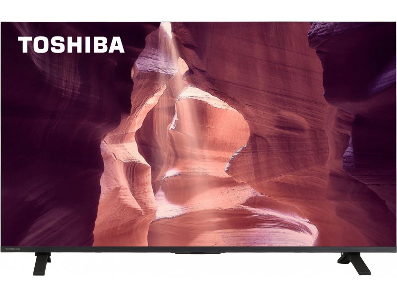 Toshiba 55C350RE 55 дюймов &mdash; фронтальный вид с изображением каньона на экране