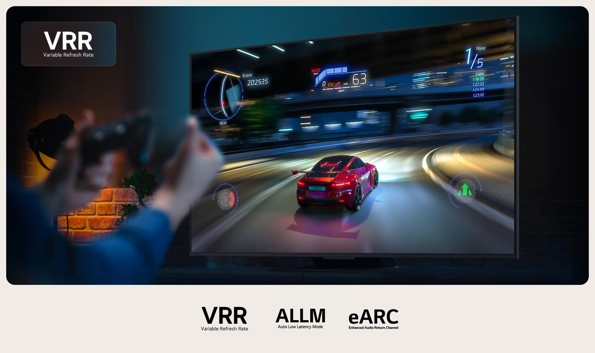 Гейминг: VRR/ALLM/eARC &mdash; визуализация игровых возможностей линейки