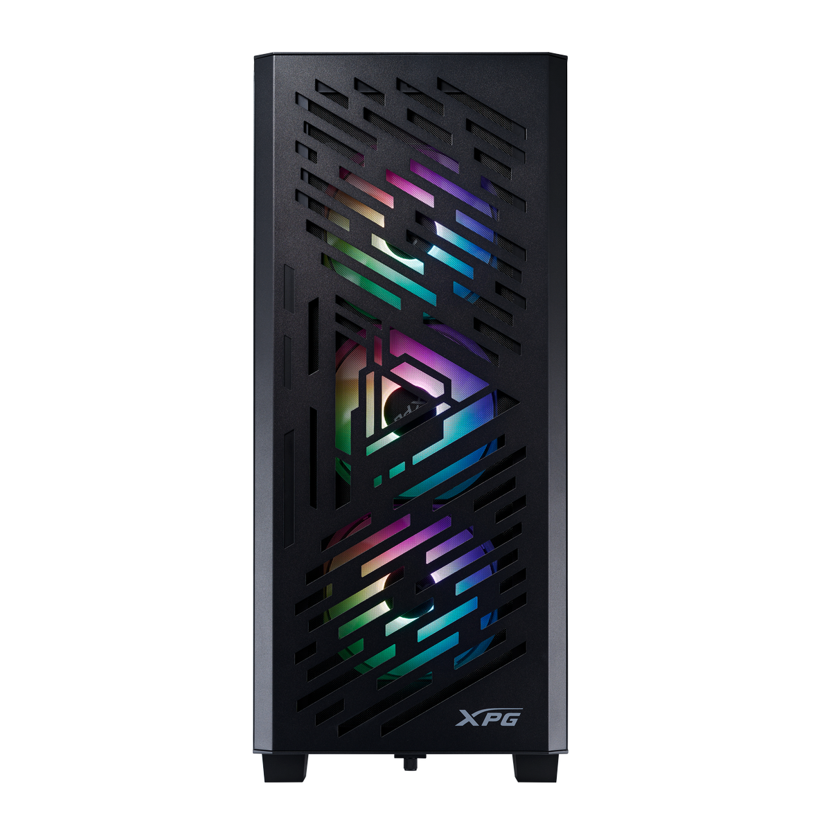 ADATA XPG LANDER 501 фронтальный вид с вентиляционной сеткой и ARGB-подсветкой