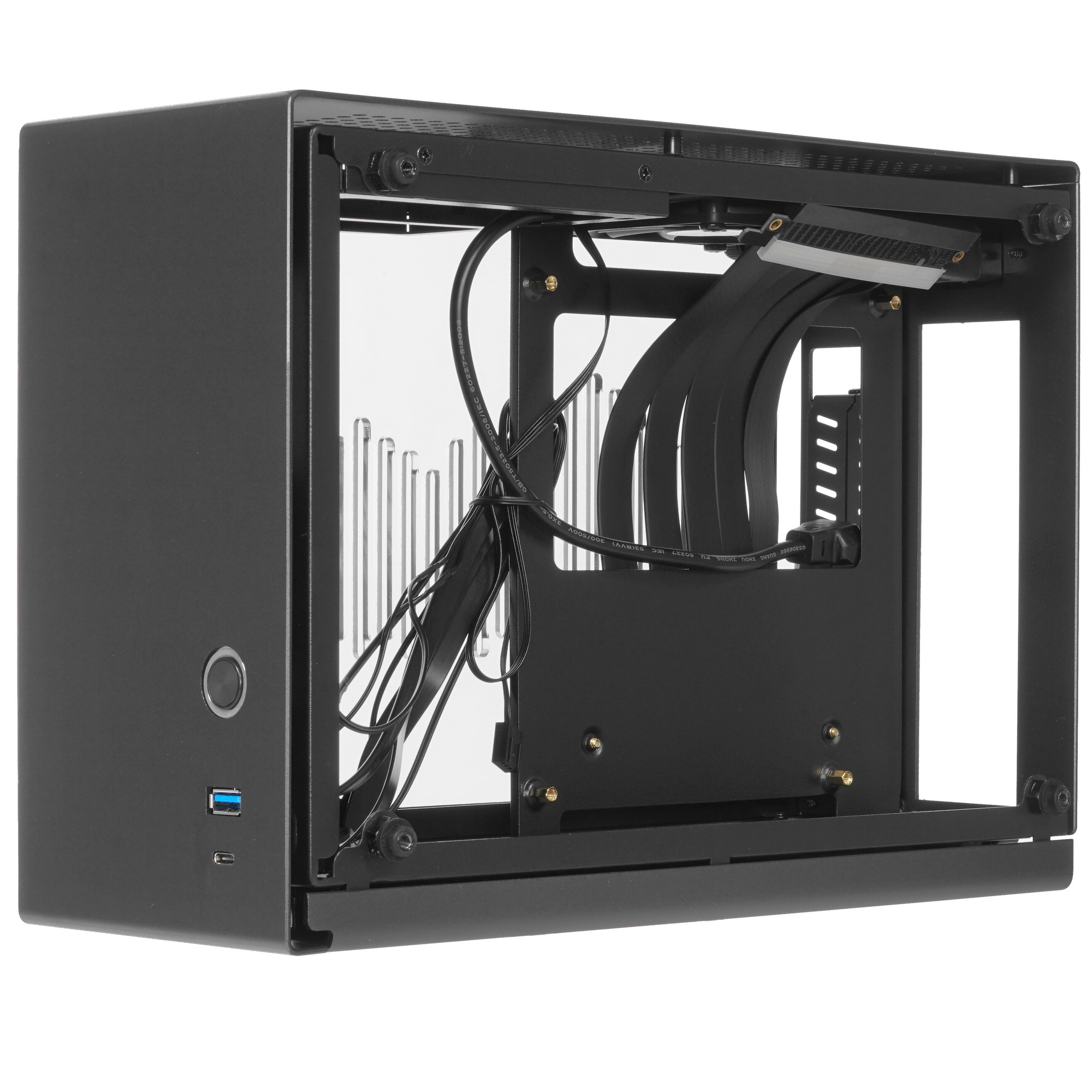 Zalman M2 mini внутренний вид с открытой боковой панелью, компоновка отсеков и система охлаждения