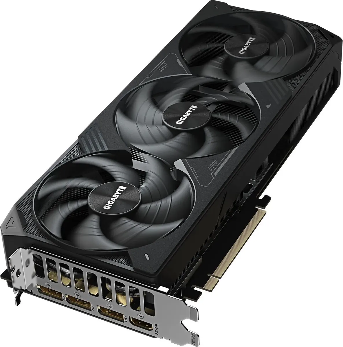 Gigabyte RTX 5080 WindForce 3X OC — порты HDMI, DisplayPort и разъём питания 16 pin