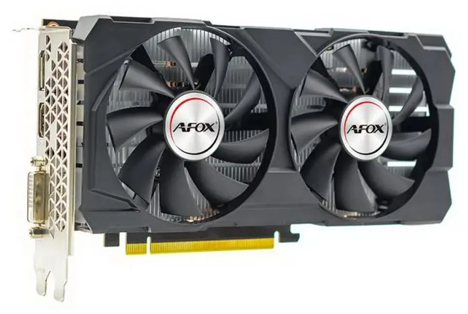 Afox GeForce GTX 1660 Super AF1660S-6144D6H4-V2 вид сбоку порты DVI HDMI DisplayPort