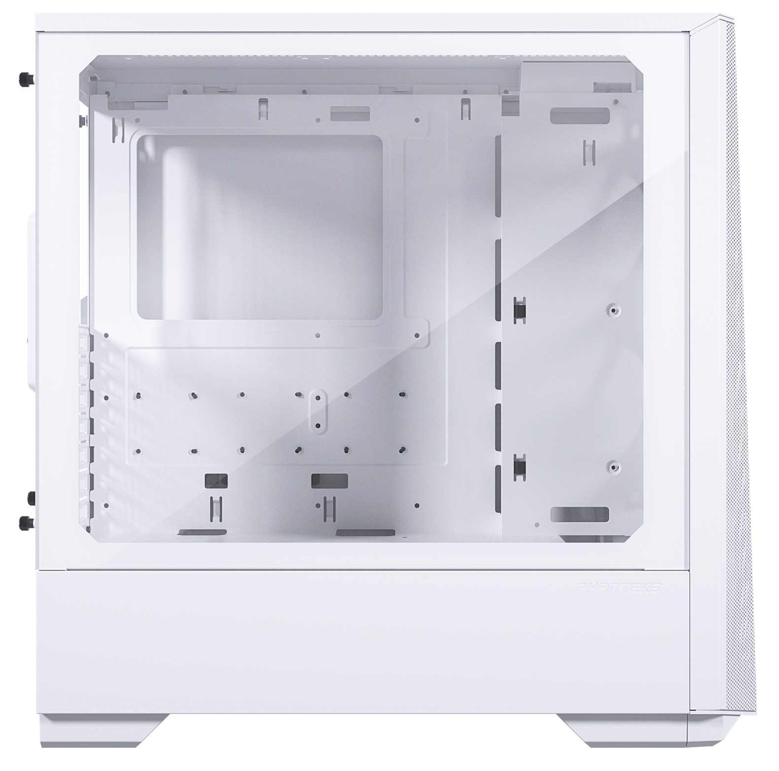 Phanteks Eclipse G360A внутренняя компоновка корпуса с отсеками для видеокарты блока питания и кабель-менеджмента