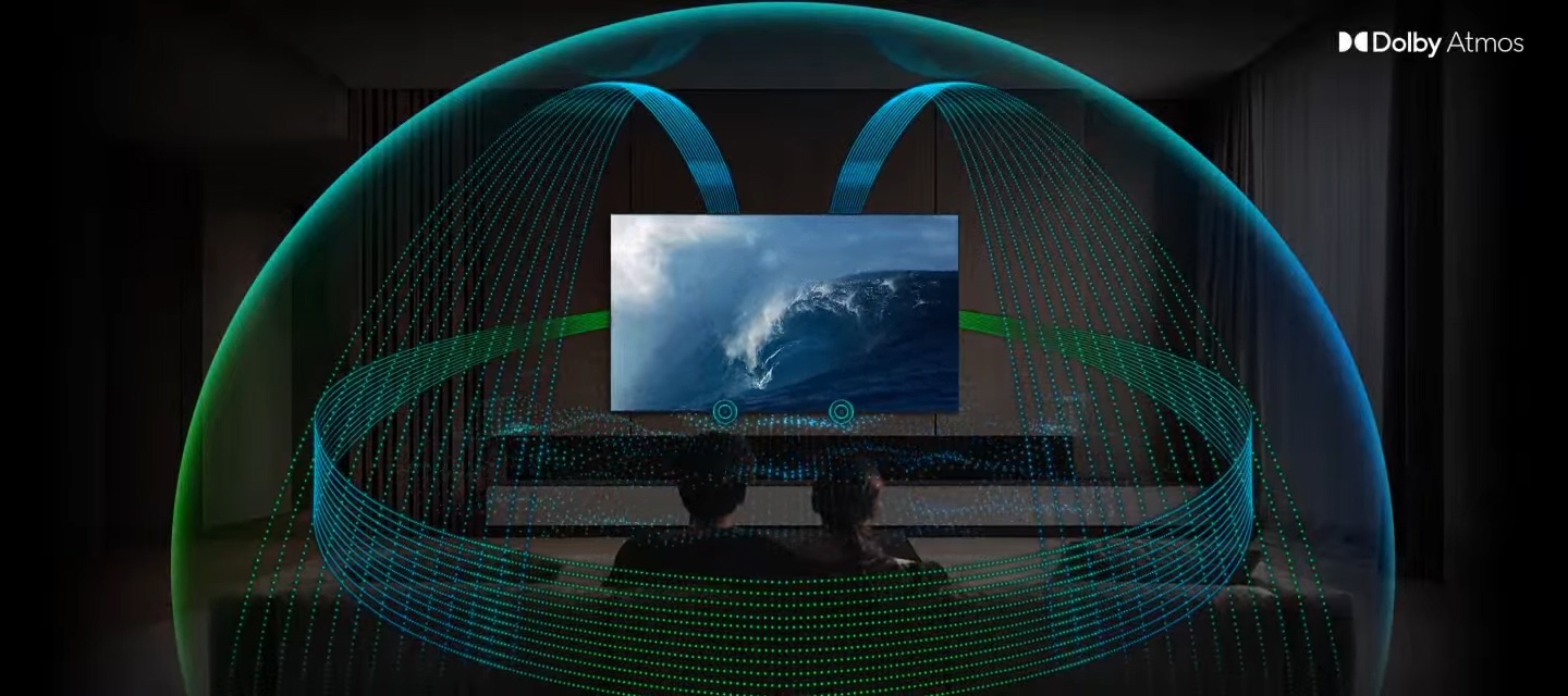 Samsung QE85QN85F — технология Dolby Atmos, пространственный объёмный звук
