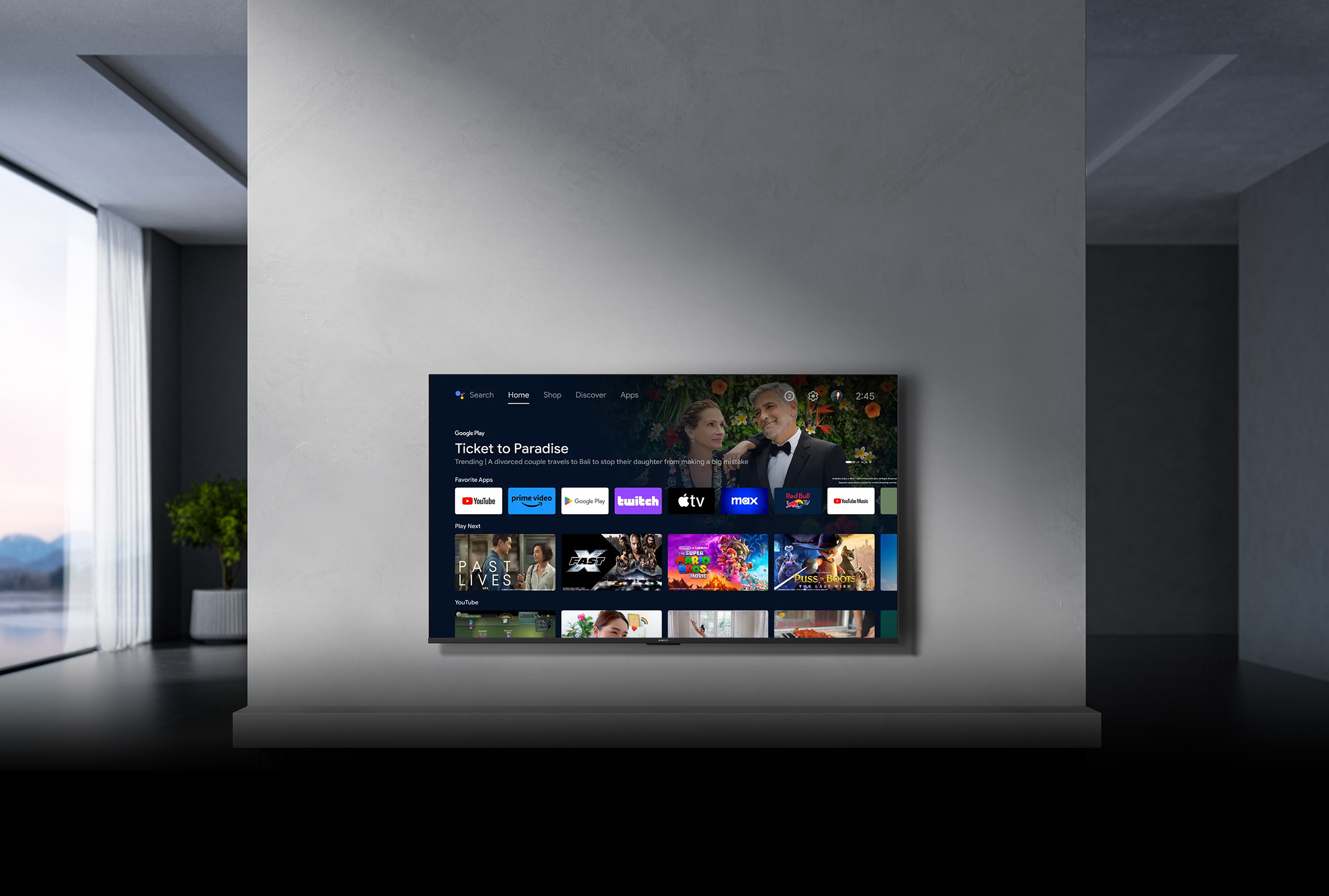 Xiaomi TV A 43 2026 — Android TV интерфейс, Google Play, стриминговые сервисы