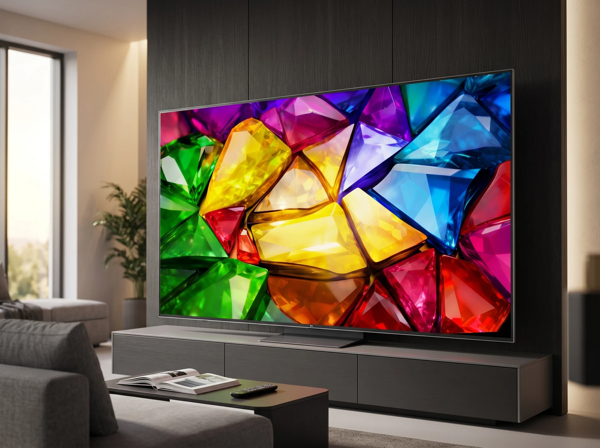 LG 86MRGB86B 85 дюймов Micro RGB &mdash; телевизор в интерьере гостиной