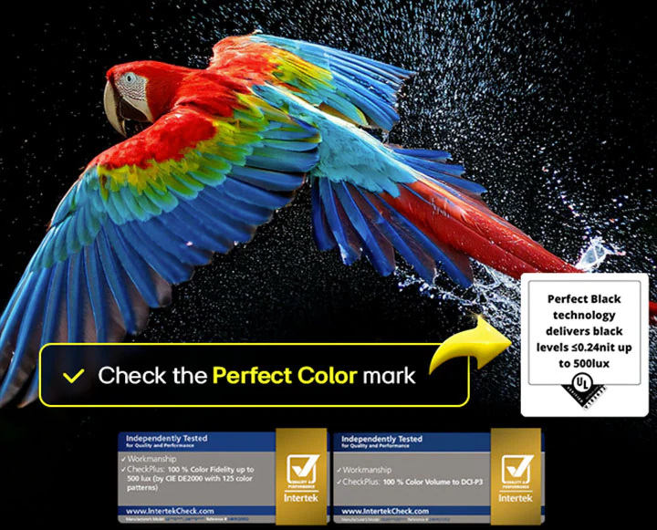 Perfect Color: 100% точность и объём цветов (сертификации)